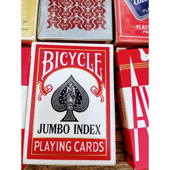Vintage Lot of 11 Playing Card Decks Bicycle, Hoyle, Advertising NOS - Picture 6 of 11